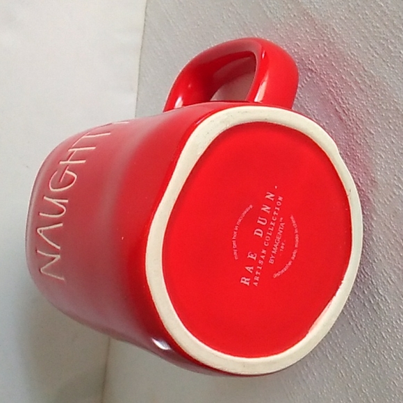 Rae Dunn Nice/Naughty mug red - Picture 3 of 5